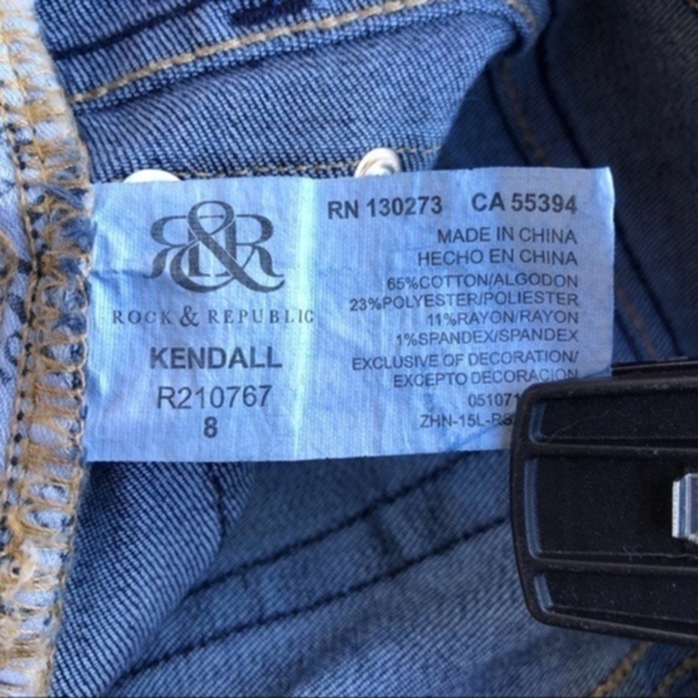Rock & Republic Studded Kendall Blue Jeans 👖 - Picture 10 of 13